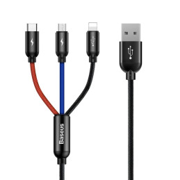 Baseus Kabel 3w1 USB -...