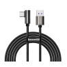 Baseus Legend kątowy kabel przewód dla graczy USB - USB Typ C 66W 1m czarny